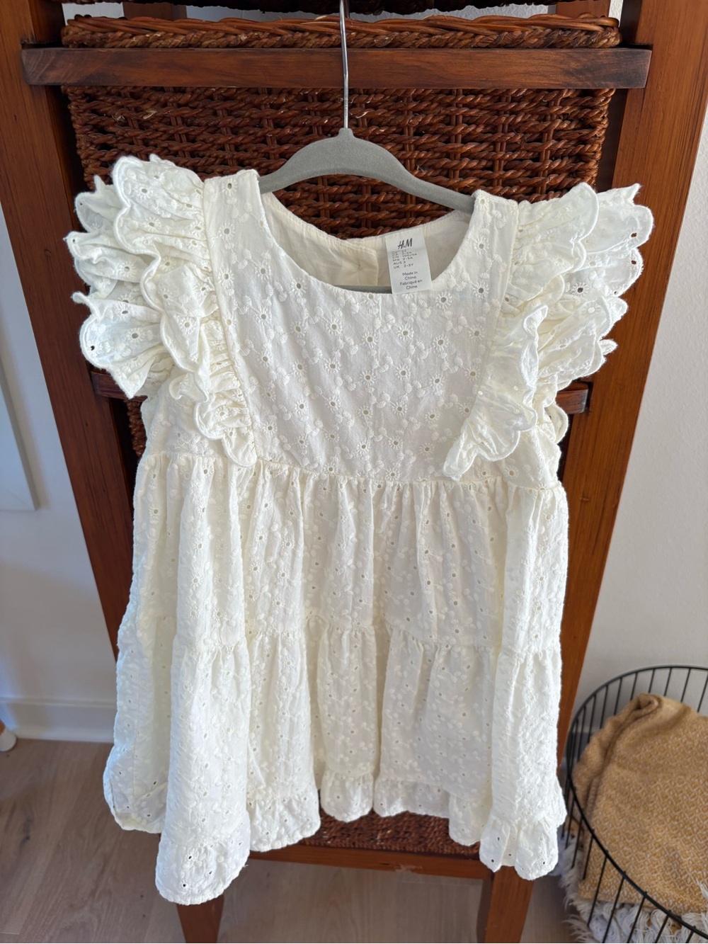 H&M Eyelet Ruffle Dress for Toddler 3Y